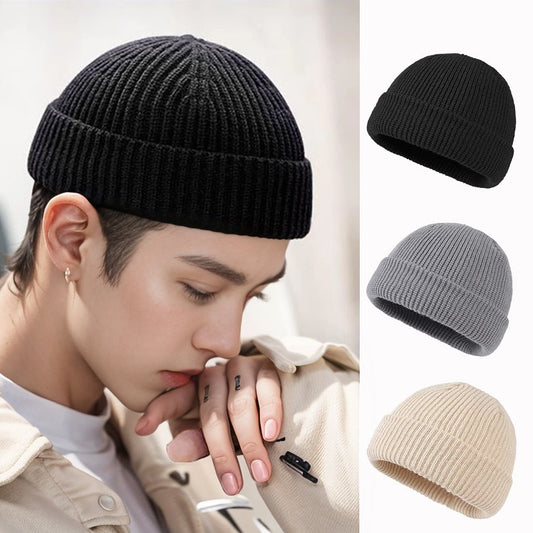 Gorro de Punto Ajustable Caña Corta para Hombre y Mujer - Abrigo Invernal