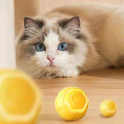 Juguete Interactivo Rodante para Gatos - Alivio de Aburrimiento