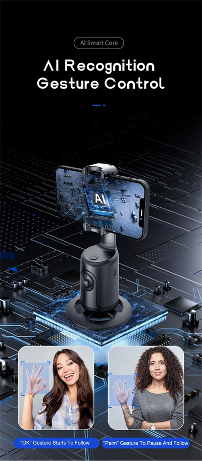 Gimbal Inteligente con Seguimiento de Rostro 360° para Smartphone - Image 32
