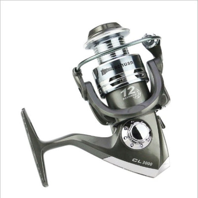 Carrete de Pesca 12 Ejes con Refuerzo Metálico para Caña Telescópica - Image 4