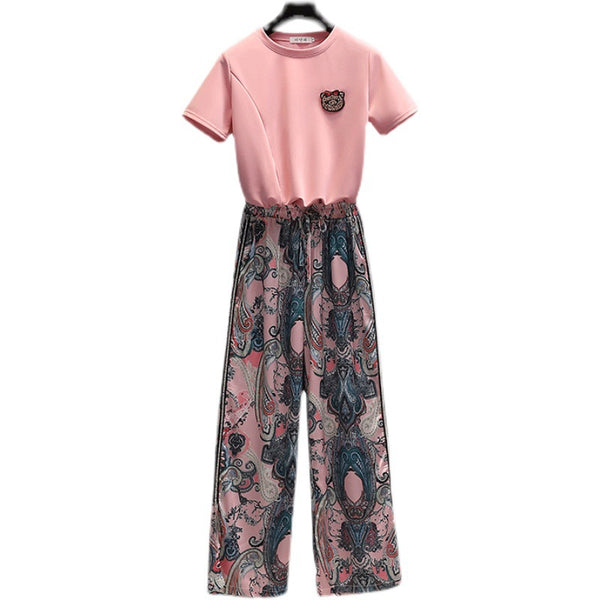 Conjunto de Dos Piezas: Blusa Ajustada y Pantalón Ancho - Image 5