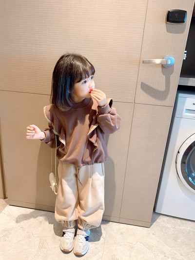 Conjunto Infantil Otoño Invierno: Sudadera Polar y Pantalón Casual