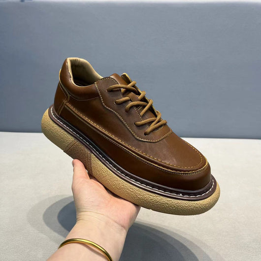 Zapatos Deportivos Cuero Transpirable con Plataforma para Hombre - Image 13