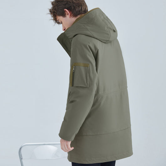 Chaqueta Acolchada de Plumón de Pato para Hombre - Calidez y Confort - Image 5