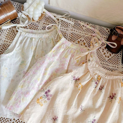 Blusa Estampada sin Mangas con Tirantes para Niña - Diseño Fresco de Verano - Image 7