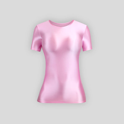 Playera Ajustada de Manga Corta en Spandex para Mujer - Image 30