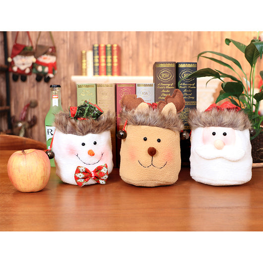 Bolsas de Regalo Navideñas para Niños con Diseños de Muñeco de Nieve y Reno - Image 8