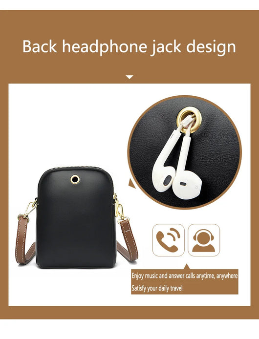 Bolso Bandolera Estampado Lychee Gran Capacidad Hombro Único - Image 15