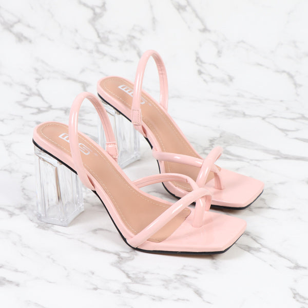Sandalias de Tacón Grueso Transparente - Comodidad Todo Verano