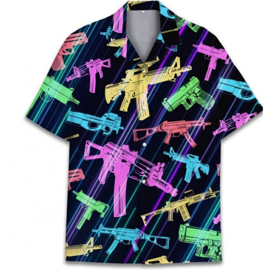 Camisa Casual Talla Grande Hombre Verano con Estampado Digital 3D Manga Corta - Image 15