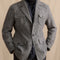 Blazer Ejecutivo de Lana con Cuello Italiano para Hombre