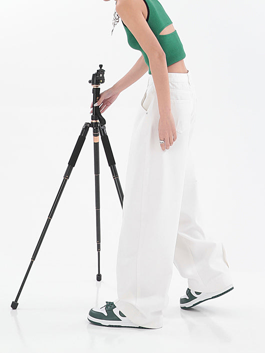 Pantalón Recto Cintura Alta Diseño Minimalista Tendencia Street Style - Image 19