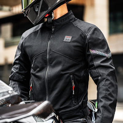 Chaqueta de Malla Transpirable para Motociclismo - Abrigo Deportivo para Hombre - Image 17