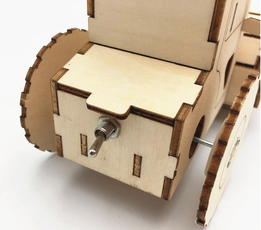 Kit de Construcción Rodillo Compactador STEAM - Juguete Educativo de Ingeniería en Madera - Image 10