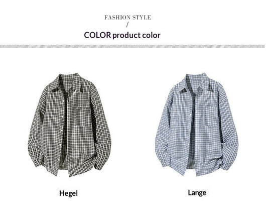 Camisa de Cuadros Manga Larga Tallas Grandes para Hombre - Image 9