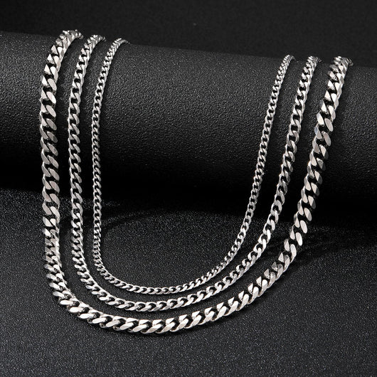 Collar de Acero Titanio Estilo Hip-hop Urbano para Hombre - Image 2
