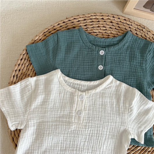 Conjunto de Algodón para Bebé - Playera y Shorts Unisex - Image 14