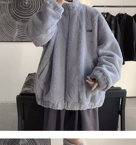 Abrigo Casual Holgado para Hombre Otoño Invierno con Forro Polar Acolchado - Image 10
