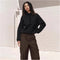 Sudadera Suelta con Cierre Medio para Mujer - Comodidad Casual