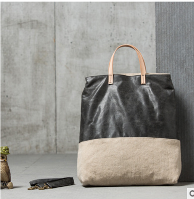 Bolso Bandolera Portátil de Tela Grande para Mujer - Image 4