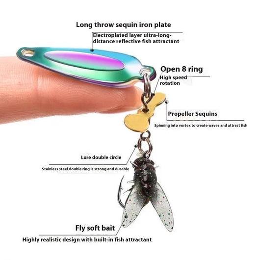 Anzuelo Giratorio con Hélice para Pesca de Mosca - Image 2