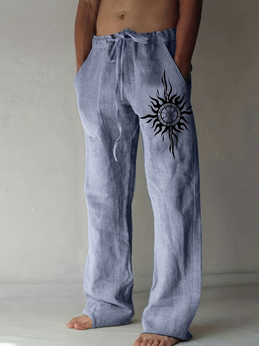Pantalones Holgados de Pierna Ancha para Hombre - Comodidad Diaria - Image 8
