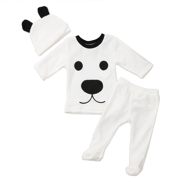 Conjunto de Franela para Bebé Otoño e Invierno