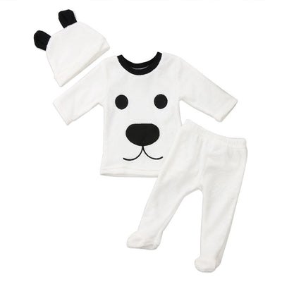 Conjunto de Franela para Bebé Otoño e Invierno