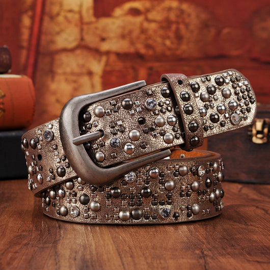 Cinturón Étnico Retro para Mujer con Remaches de Diseño - Image 10