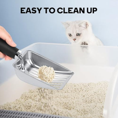 Pala Coladora para Arenero de Gatos Acero Inoxidable Resistente - Image 10