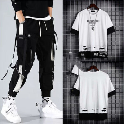 Conjunto Deportivo Hip-hop para Hombre con Capucha - Overol Holgado de Dos Piezas - Image 6