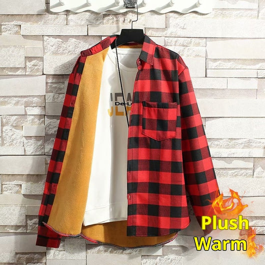 Camisa de Cuadros Térmica para Hombre con Forro de Polar - Image 10