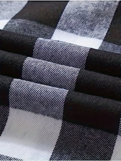 Camisa de Franela a Cuadros para Hombre - Uso Todo el Año - Image 36