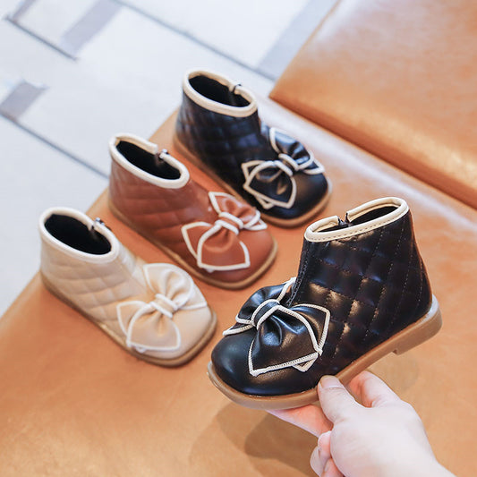 Botas Princesa con Moño para Niñas - Estilo Versátil