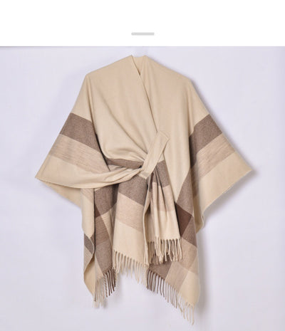 Cardigan Tejido Jacquard Cálido con Borlas para Mujer - Image 13
