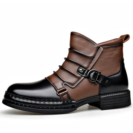 Botas Térmicas Retro Estilo Británico para Hombre con Forro de Lana y Cierre Lateral - Image 5