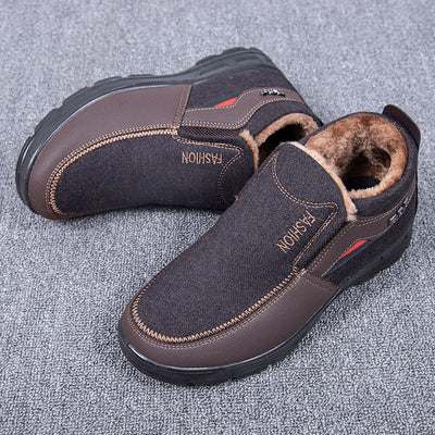 Zapatos de Tela Tradicionales Beijing para Hombre con Forro Cálido - Image 5