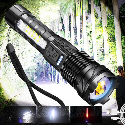 Linterna LED Láser Blanca Impermeable de Alta Potencia - Image 5