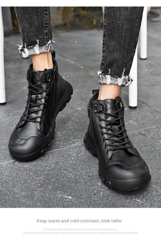 Botas Martin de Cuero Premium para Hombre con Cierre y Suela Antideslizante - Image 17