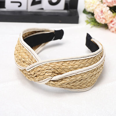 Diadema Tejida de Paja con Bolsa Minimalista - Image 10