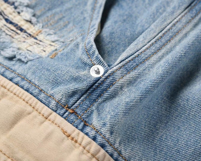 Shorts Deshilachados con Cortes y Flecos Deslavados - Image 3