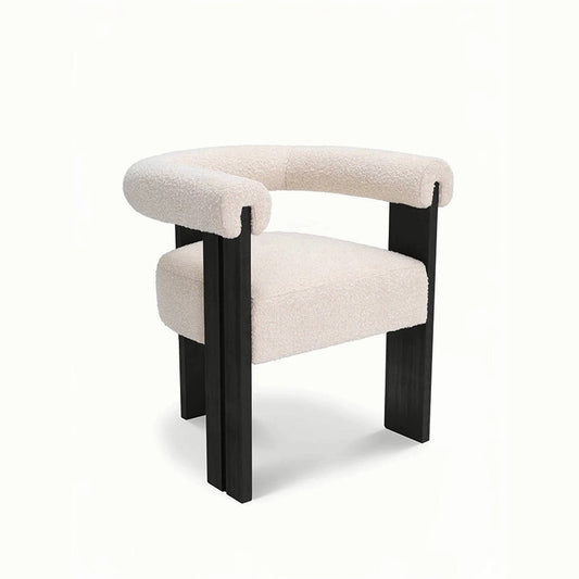 Silla Minimalista con Respaldo Creativo Estilo Francés - Image 2