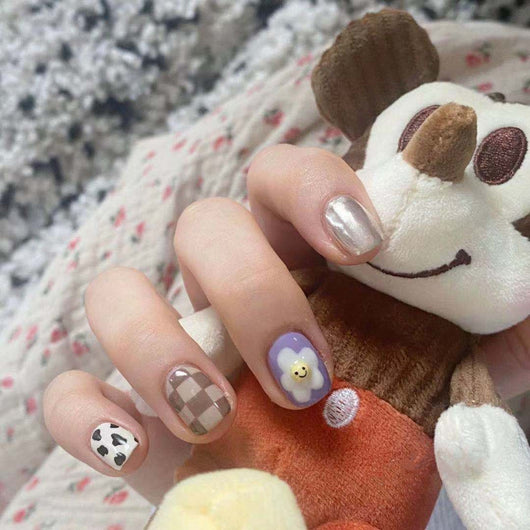 Parches de Uñas Artesanales Cuadros Adorables