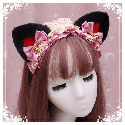 Diadema Lolita Gatita de Peluche con Encaje - Accesorio Anime Japonés - Image 7