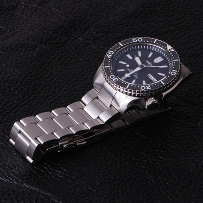 Correa de Reloj SKX007 Acero Inoxidable Curva Sólida - Image 8