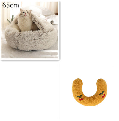 Cama 2 en 1 para Perros y Gatos - Cama Cálida de Felpa Suave Tipo Casa - Image 103