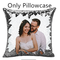 Silver Pillow Cover, White Back