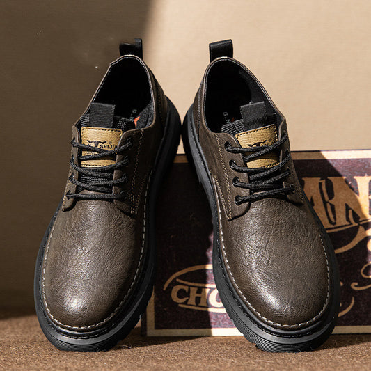 Botas Casuales de Cuero Transpirable para Hombre - Estilo Martin Verano