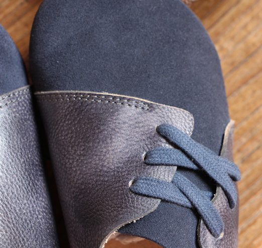 Zapatos Planos de Cuero Genuino para Mujer - Diseño Minimalista Punta Baja - Image 7
