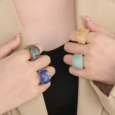 Anillo de Piedra Natural para Mujer - Elegancia Atemporal - Image 26
